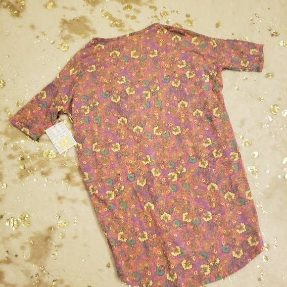 NWT LulaRoe XXS Floral Oversized Irma Tunic Top - Picture 5 of 6